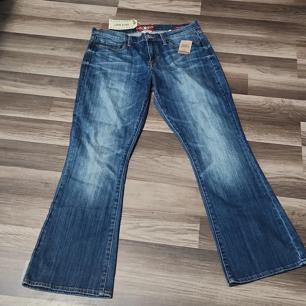 Lucky Brand Sofia Bootcut Ankle Jeans Size 14/ 32 Inseam 30' NWT - Picture 1 of 14